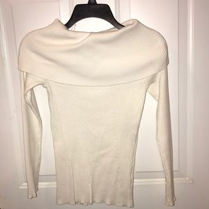White House Black Market off the shoulder sweater